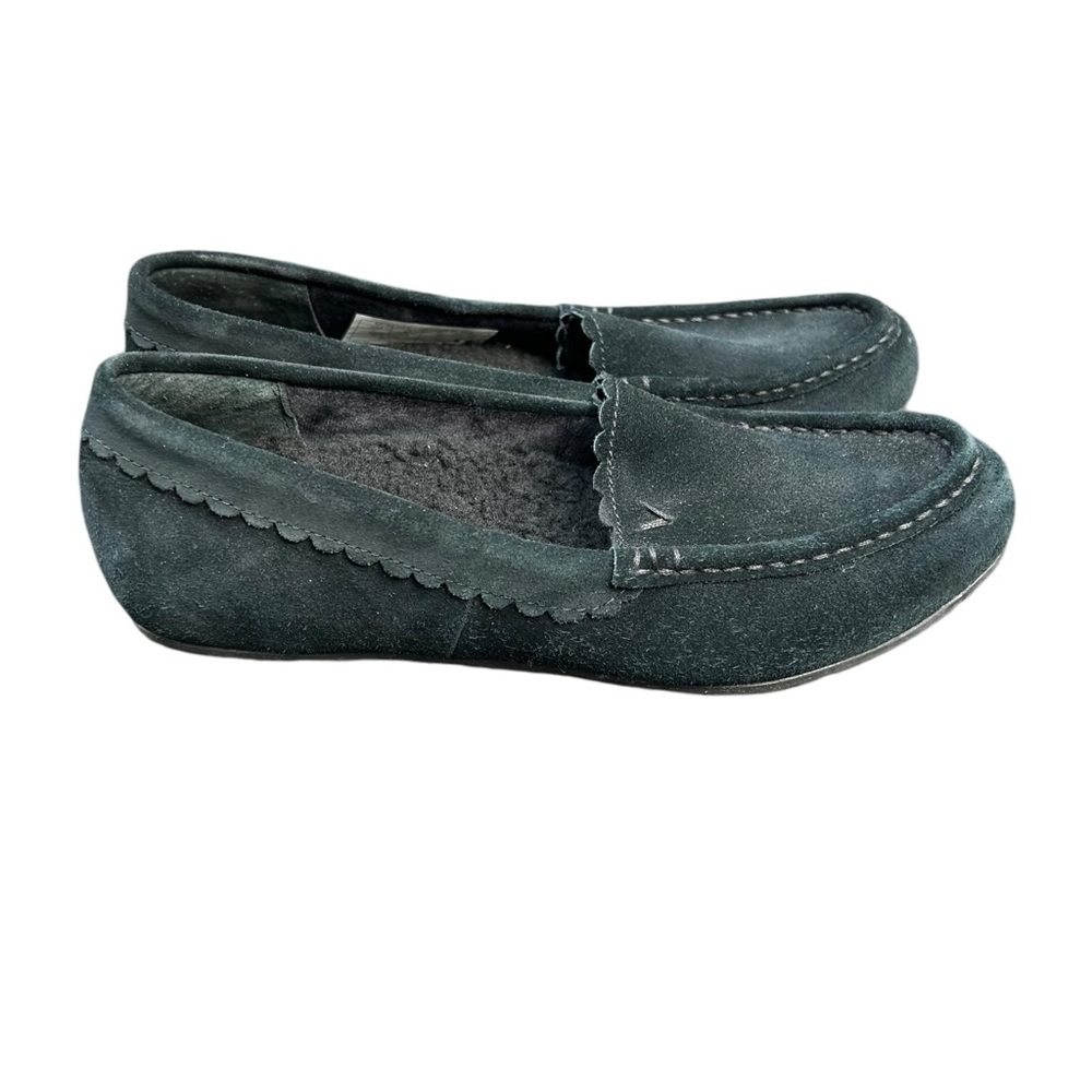 Vionic McKenzie Black Slipper Shoe Women’s Size 7 Suede Upper Rubber Sole - Picture 5 of 9